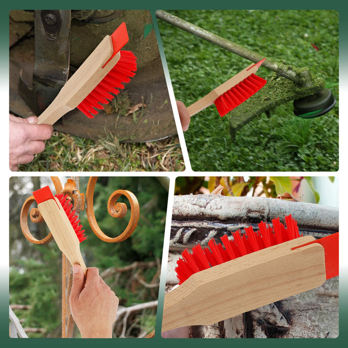 Lawn Mower Deck Cleaner Tool with Stiff Bristle Brush